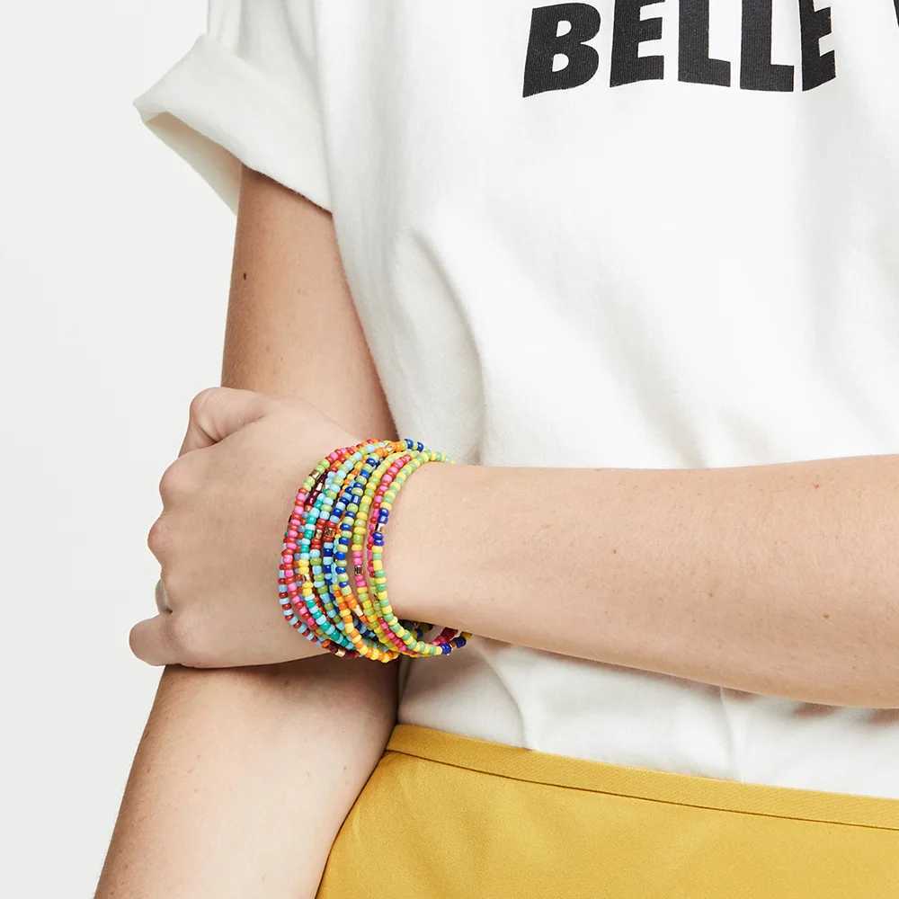 3PCSBohemian Colorful Beaded Beads Anklets For Women Summer Ocean Beach Handmade Ankle Bracelet Foot Leg Beach Jewelry GiftX240926