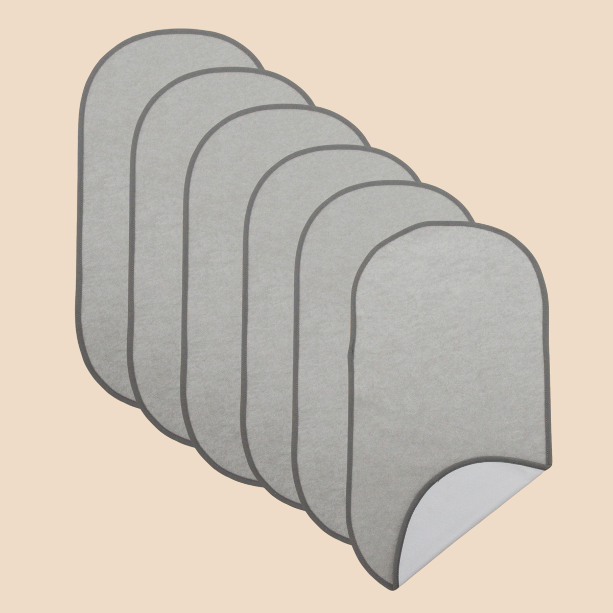 Waterproof Baby Changing Pads Set of 6 - Durable Diaper Changers (60cm x 30cm)