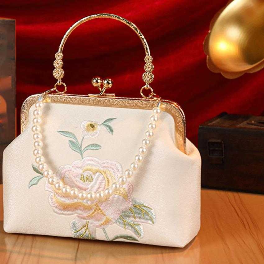 Clutch Bag New Banquet Bag New Chinese Style Cheongsam Designer Bag Elegant Crossbody Bag Bridesmaid Handbag 240920