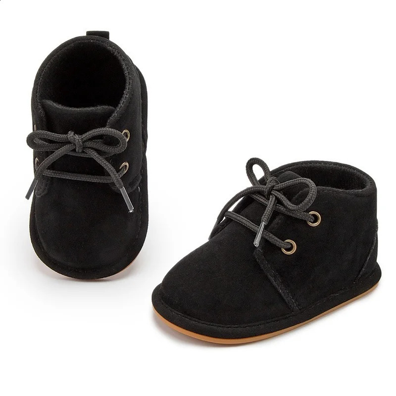 KIDSUN baby shoes for boys classic cotton anti slip soft sole rubber toddlers girls boots crib first step walker 3 colors 240925
