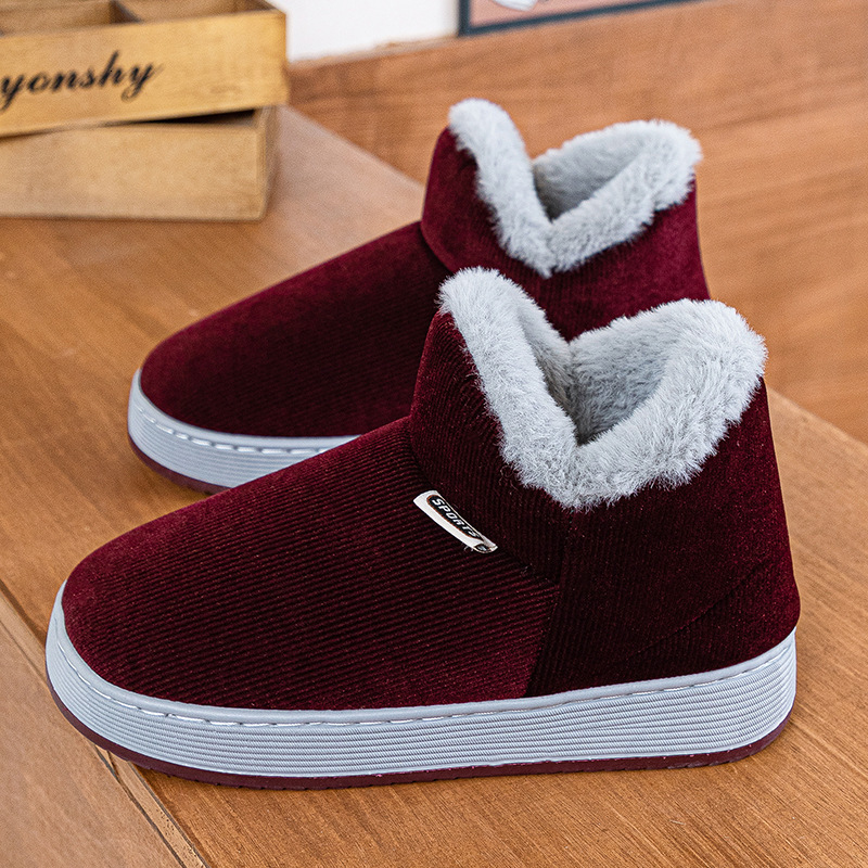 Cozy Elderly Cotton Shoes with Non-Skid Sole - Perfect Gift Idea for Moms