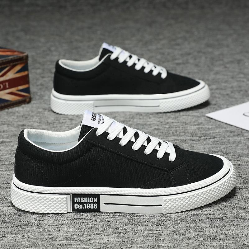 2024 hot selling fashionable red classic low cut men's canvas sneakers Haruku hip-hop skateboarding shoes men's casual sneakers