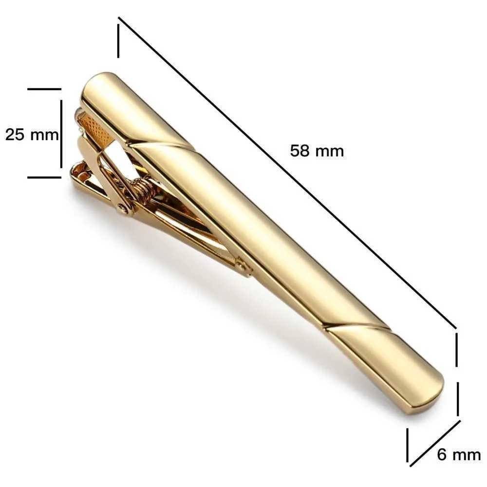 5.8x0.6cm mens tie clip sturdy mens tie kit simple bar buckle LD01 Y240925