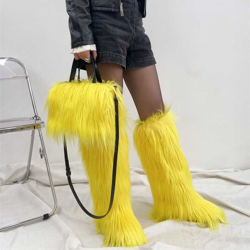 women's plush tote bag with water wool imitation wool crossbody, carrying bag, pillow shaped, sweet and cool style y2k 240915