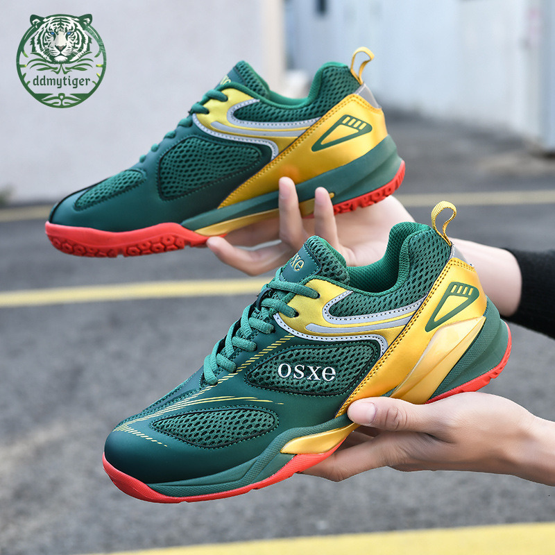 ddmytiger Badminton men's outdoor mesh breathable table tennis MD soft sole non slip rubber training sports shoes A ddmythur