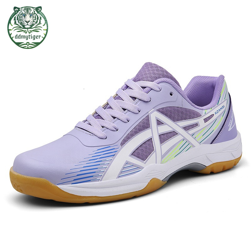 ddmytiger 2024 couple's table tennis volleyball badminton shoes, durable cowhide sole, male and female student sports shoes A ddmythur