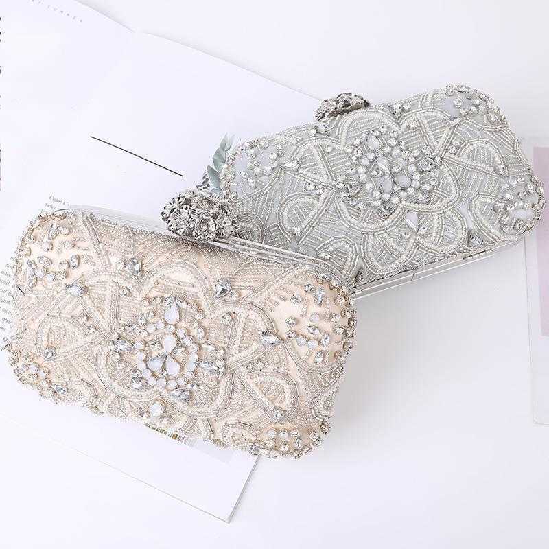 Clutch Bag New Womens Dinner Bag Wind Diamond Banquet Bag Designer Bag Evening Dress Hand-held Evening Bag 240920