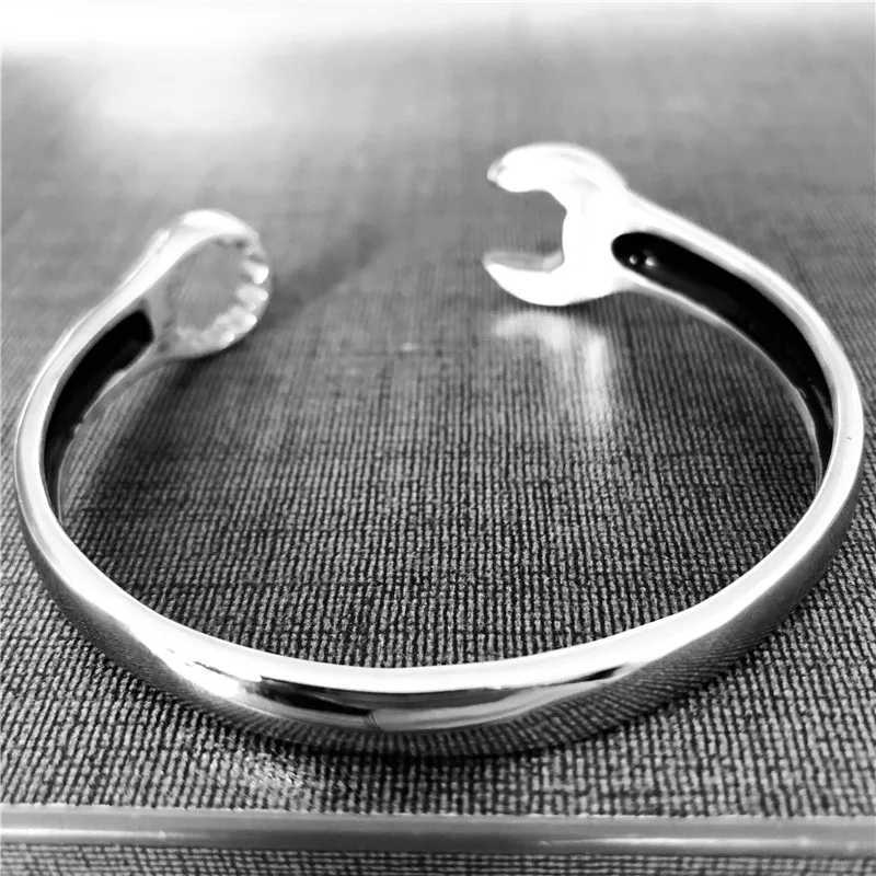 Mens wrench bracelet 316L stainless steel jewelry bicycle polishing wrench bracelet diameter 7cm W240925 - view 3