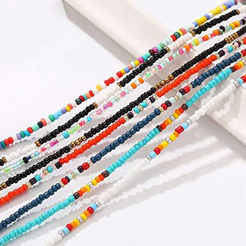 3PCSBohemian Colorful Beaded Beads Anklets For Women Summer Ocean Beach Handmade Ankle Bracelet Foot Leg Beach Jewelry GiftX240926