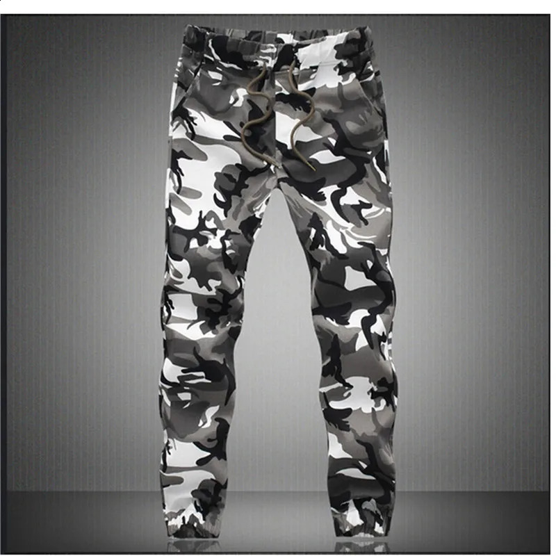 Camouflage Military Jogger Pants Men 2024 Pure Cotton Mens Spring Autumn Pencil Harem Pant Comfortable Trousers Camo Joggers 240925