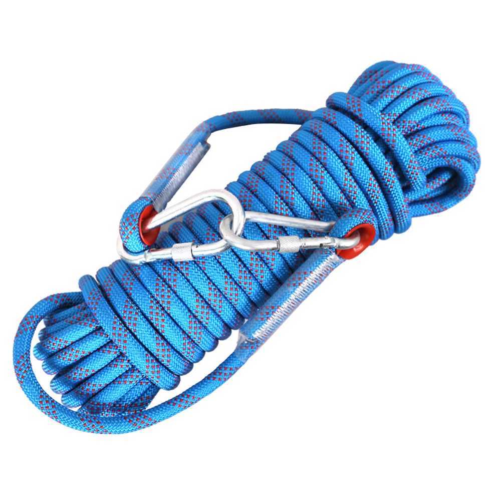 10mm climbing rope 10M/20M/30M outdoor static climbing rope used for firefighting and rescue safety escape tree climbing CL240926