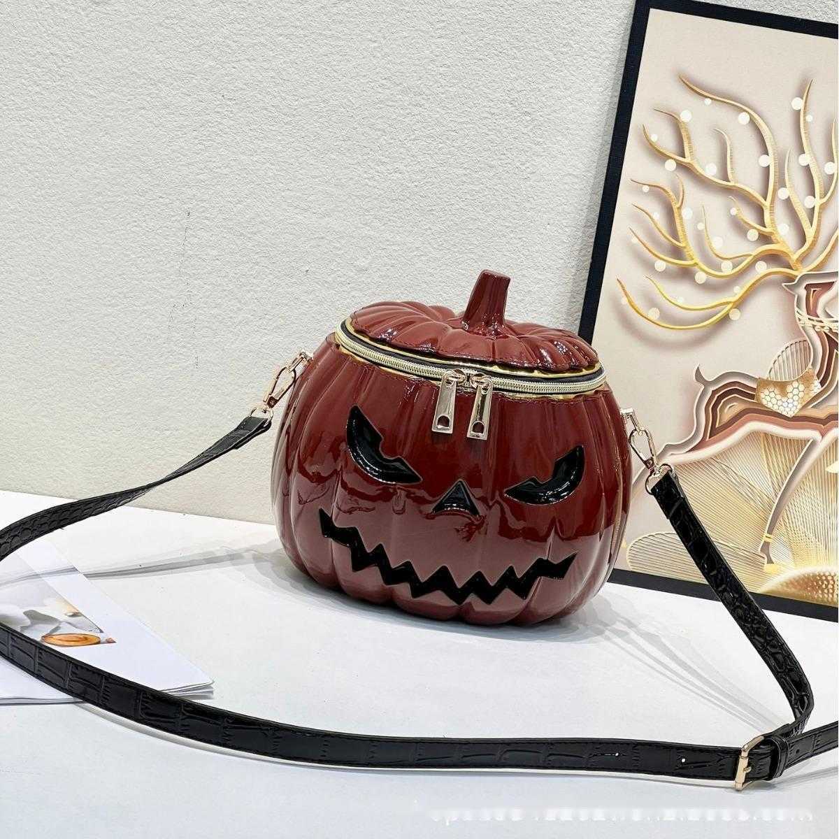 Men's Women's Personality Funny Cute Pumpkin Bag Shoulder Bag Crossbody Bag Halloween 240915