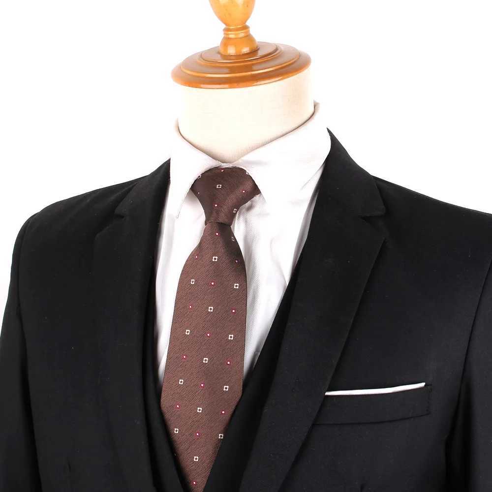 Mermaid colored tie mens dress striped tie party business classic brown tie coffee tie wedding tie Y240925