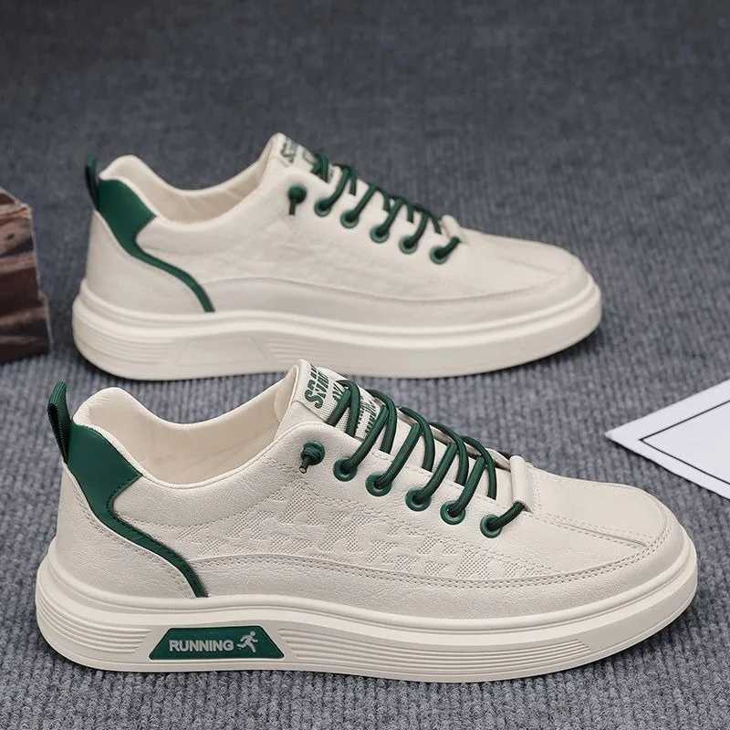 Mens Casual Shoes Fashion PU Leather Loafers Comfortable Flats Lightweight Platform Sneakers Outdoor Walking Leisure Shoes Men M240925