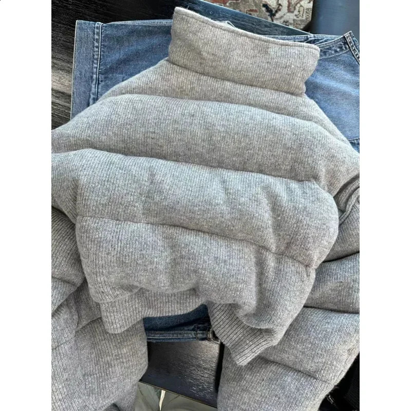 Women Casual Grey Color Short Coats Parkas Female Casual Loose Thick Warm Autumn Winter Jackets 240919