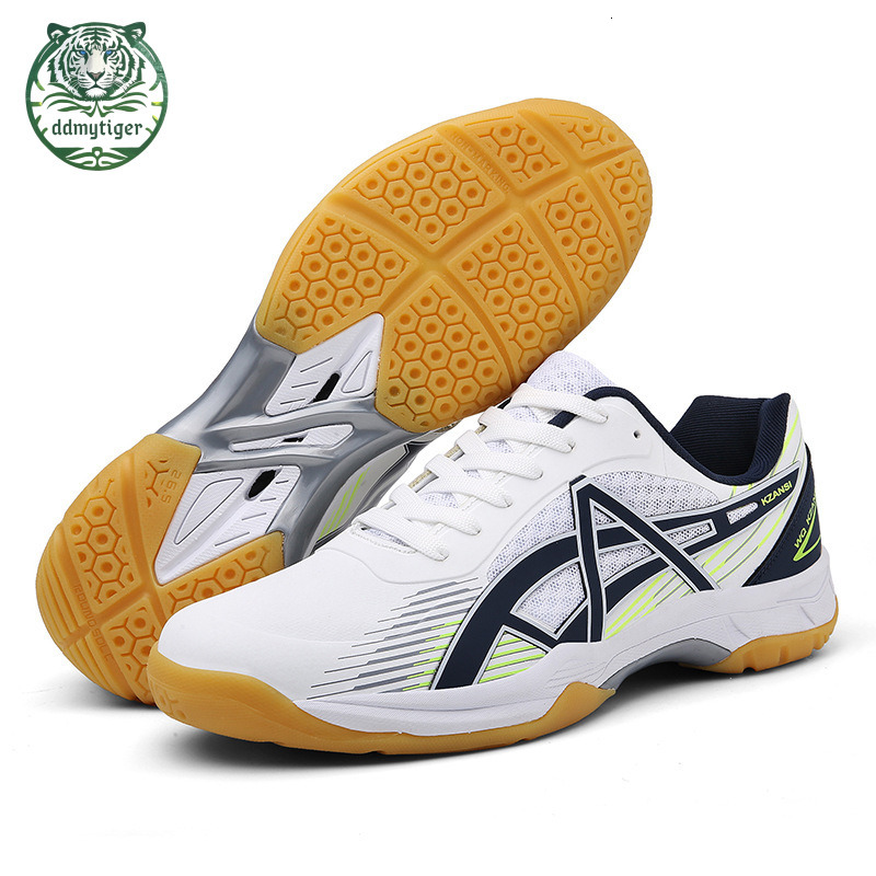 ddmytiger 2024 couple's table tennis volleyball badminton shoes, durable cowhide sole, male and female student sports shoes A ddmythur