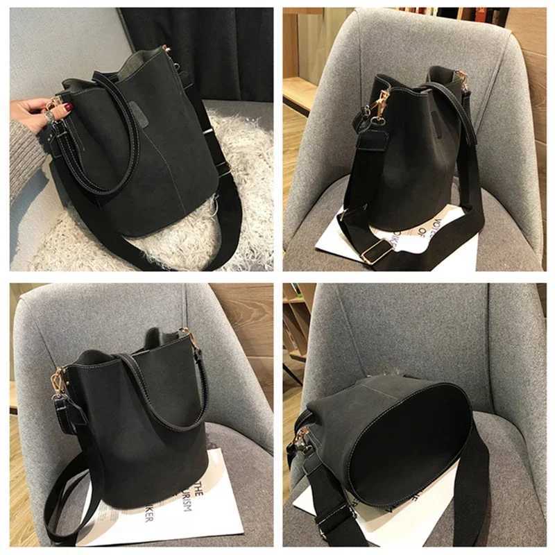 Luxury Designer Handbags Ladies Bucket Bag PU Leather Shoulder Bags Large Capacity Crossbody Bags for Women New M240925