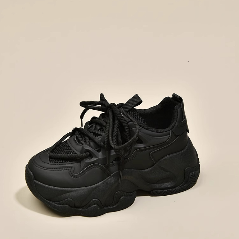 Ddmybear Women's 2024 New Style, Eye-Catching Sponge Cake Thick Sole, Height Increasing Comfortable Small Sports And Leisure Shoes Chinese Brand 