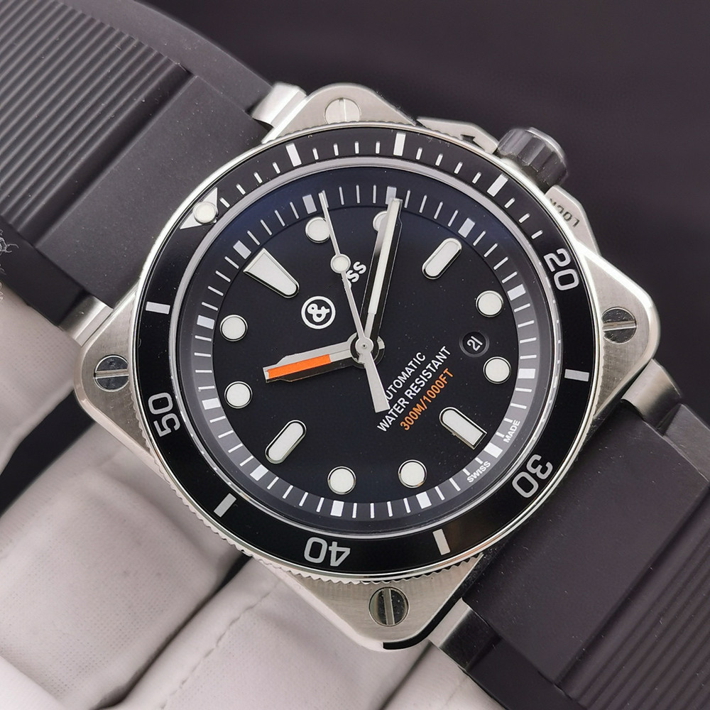 BR0392-D-BL-ST/SRB AAAAA 5A Quality 1:1 SuperClone BR Factory 42mm Watches Mens Automatic Mechanical Miyota 9015 Movement Watch Sapphire Glass Watch BRF