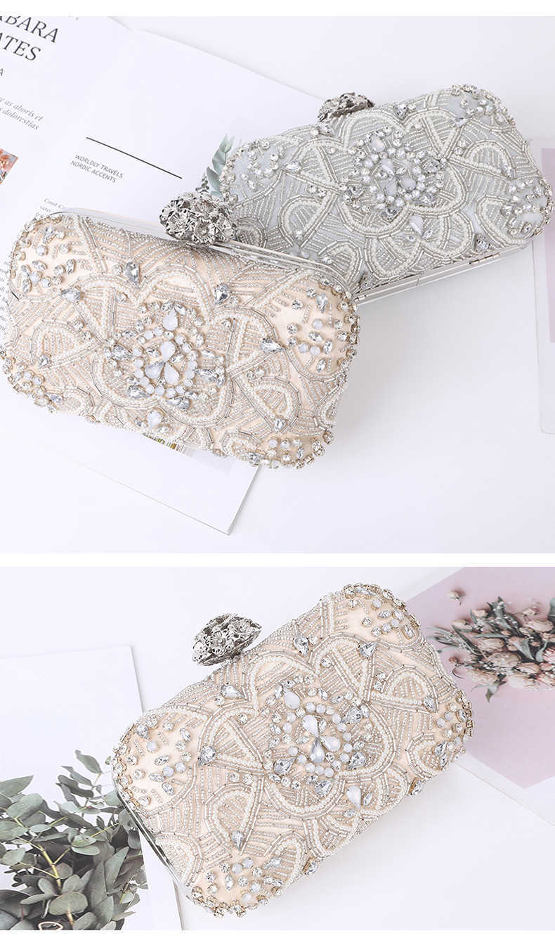 Clutch Bag New Womens Dinner Bag Wind Diamond Banquet Bag Designer Bag Evening Dress Hand-held Evening Bag 240920