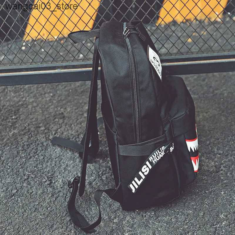 Backpacks New Trendy Shark Backpacks Teenagers School Student Book Bags Unisex Waterproof Travel Bags Cool Anime Designer Packsack Satchel L240910