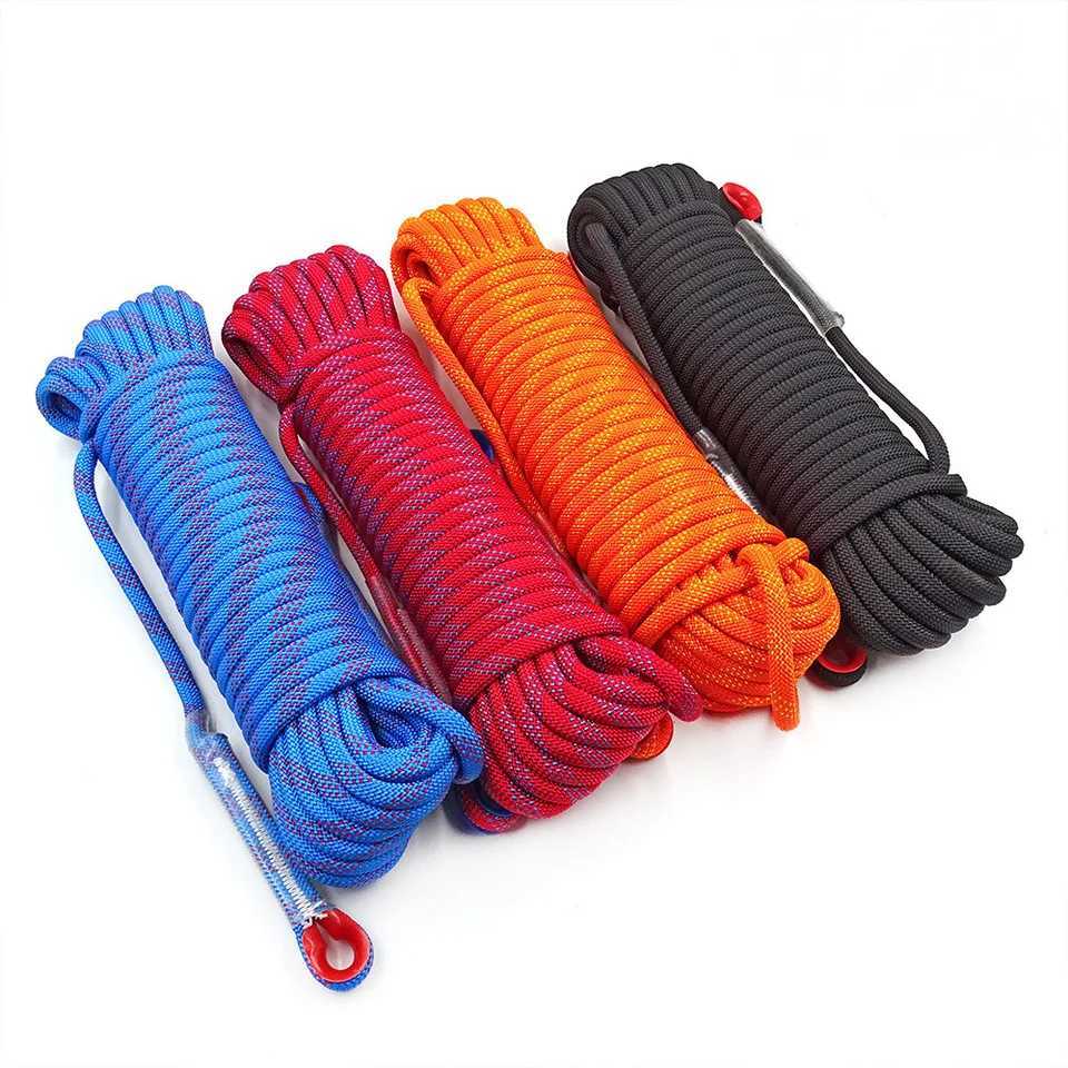 High strength 8mm climbing rope static outdoor survival fire safety rope climbing rope climbing accessories equipment CL240926