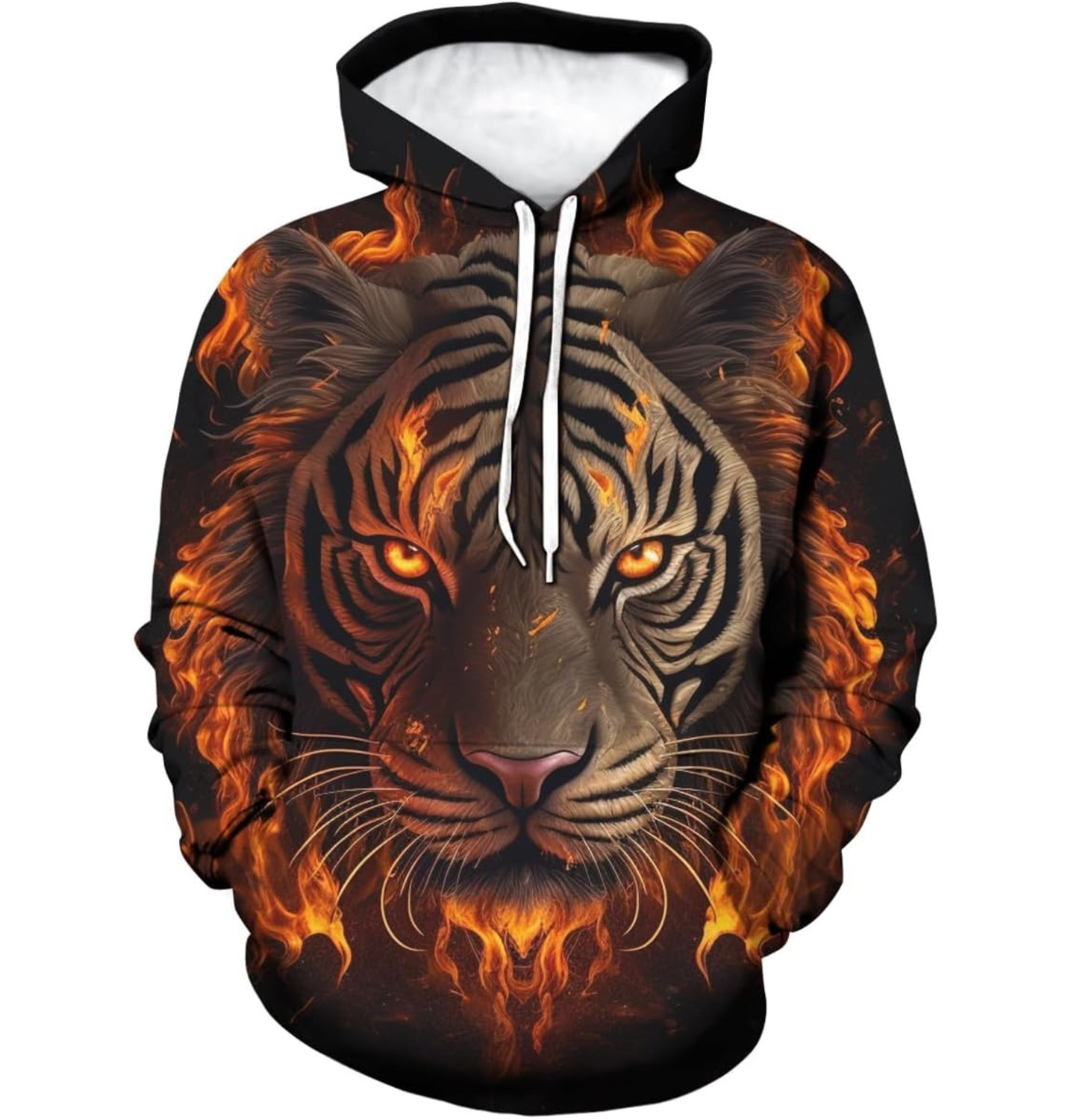 Hoodie for Mens Womens 3D Printed Hoodie Tiger Pattern Pullover For Men Fashion Cool Sweatshirt Sportswear Graphic Hoodies sweatshirt Pullover Long Sl