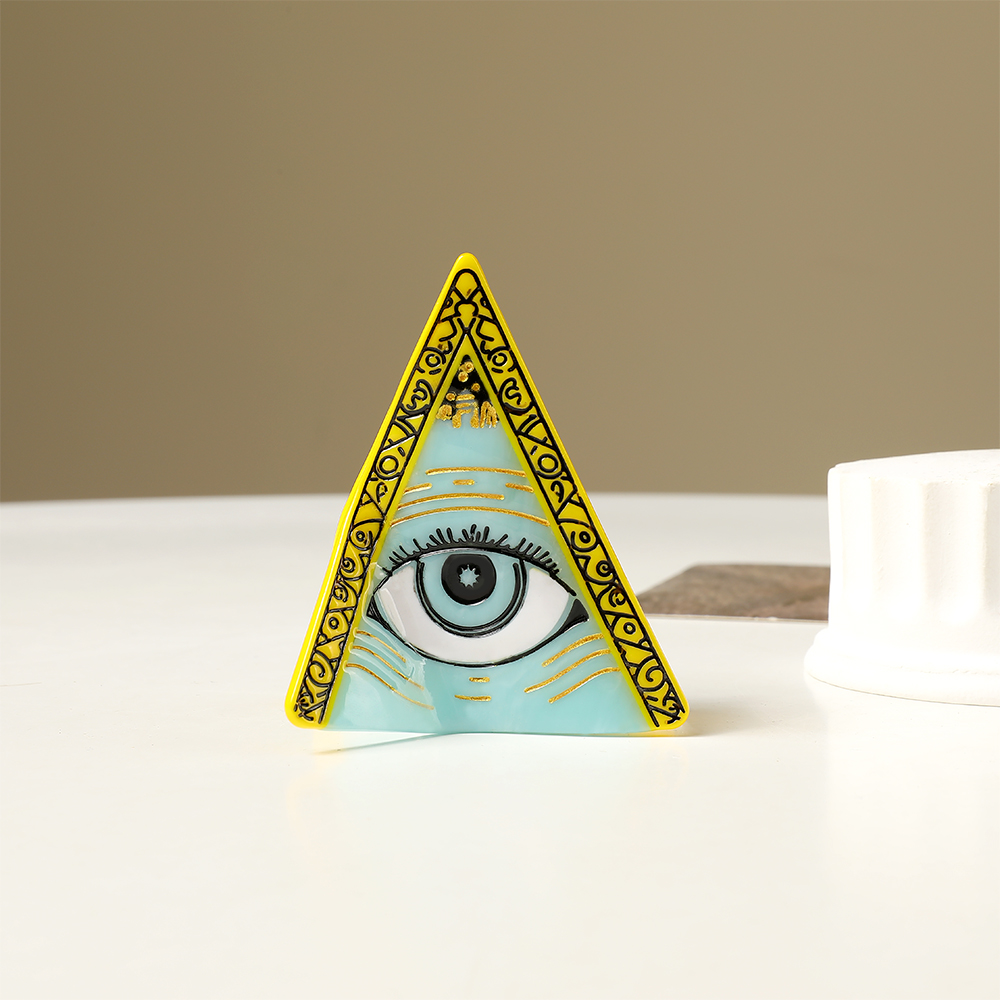 New fun demon eyes back of the head hair clips large grab clip tassel acetate shark clip headdress handmade splicing