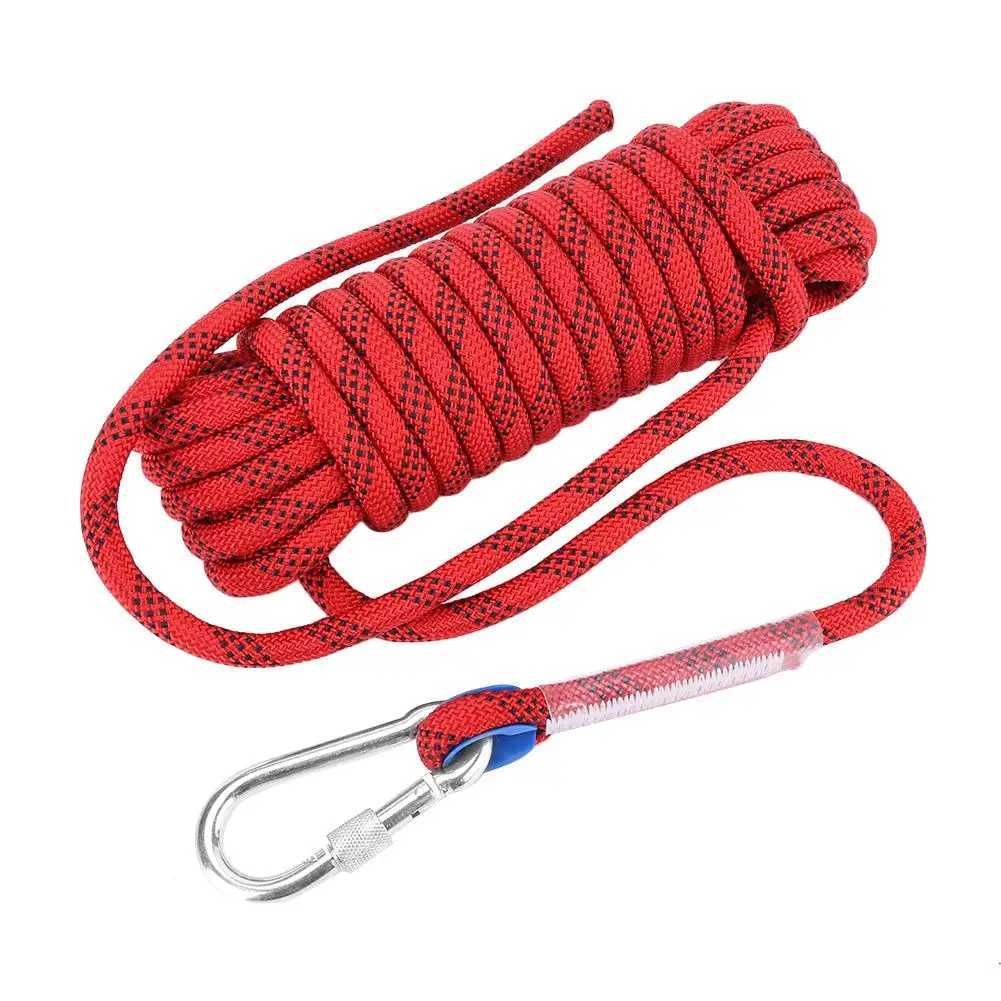 Heavy climbing rope 10/12mm professional climbing safety rope+buckle CL240926