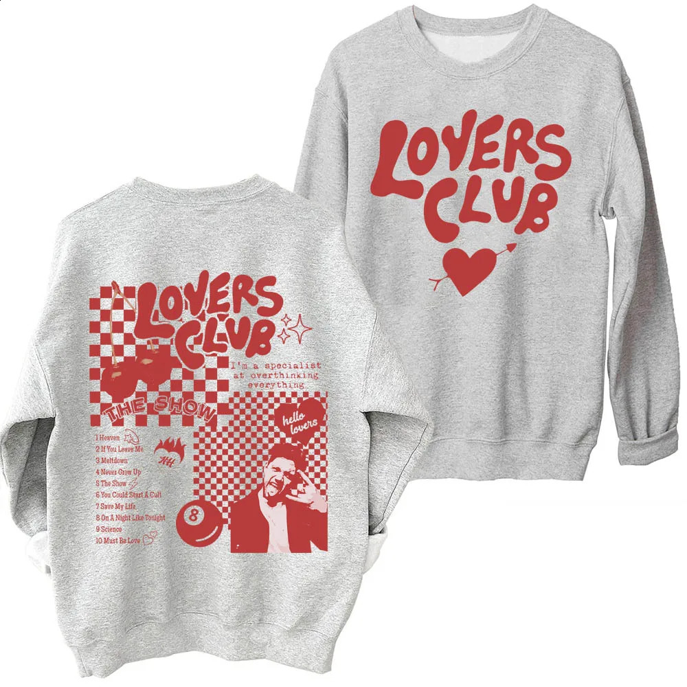 Lovers Club Niall Horan The Show Live On Tour Sweatshirt Man Woman Harajuku Round Neck Long Sleeve Oversized Sweatshirts 240925
