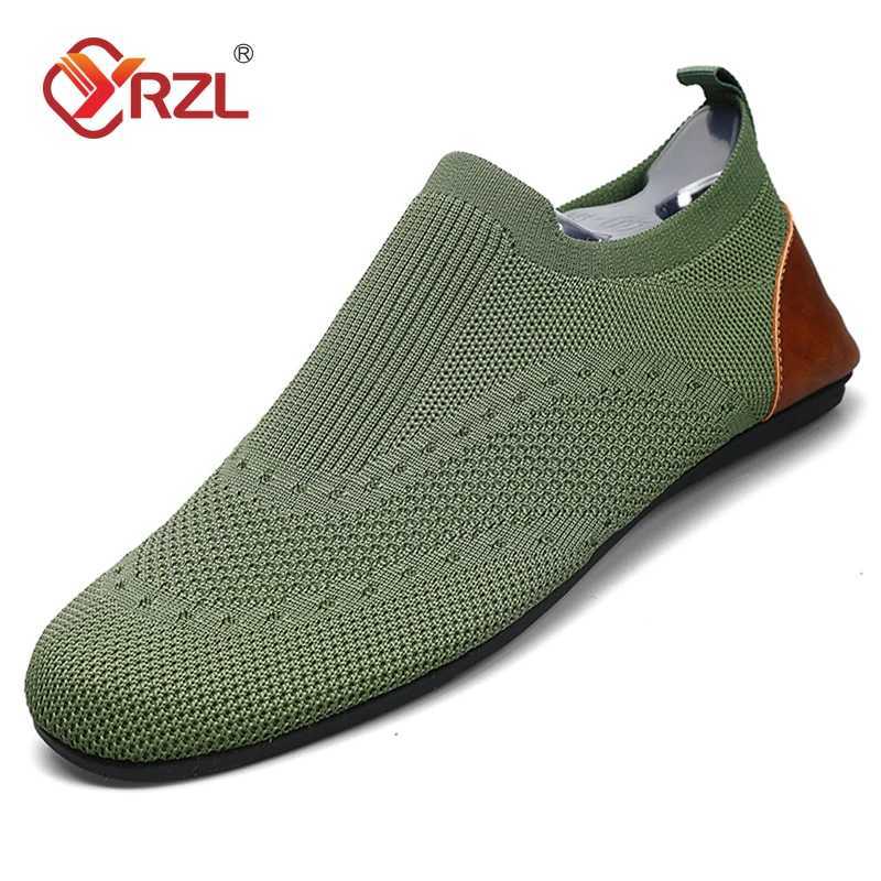 YRZL Mens Casual Shoes Versatile Comfortable Work Loafers Mesh Lightweight Leisure Shoe Men Thin Mens Breathable Walking Shoes M240925