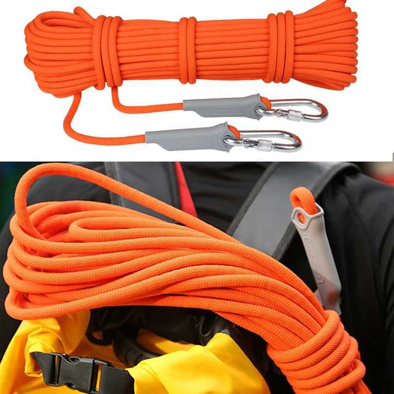 10mm Climbing Rope 20M/30M Outdoor Static Climbing Rope Fire Rescue Safety Escape Climbing Emergency Rope CL240926