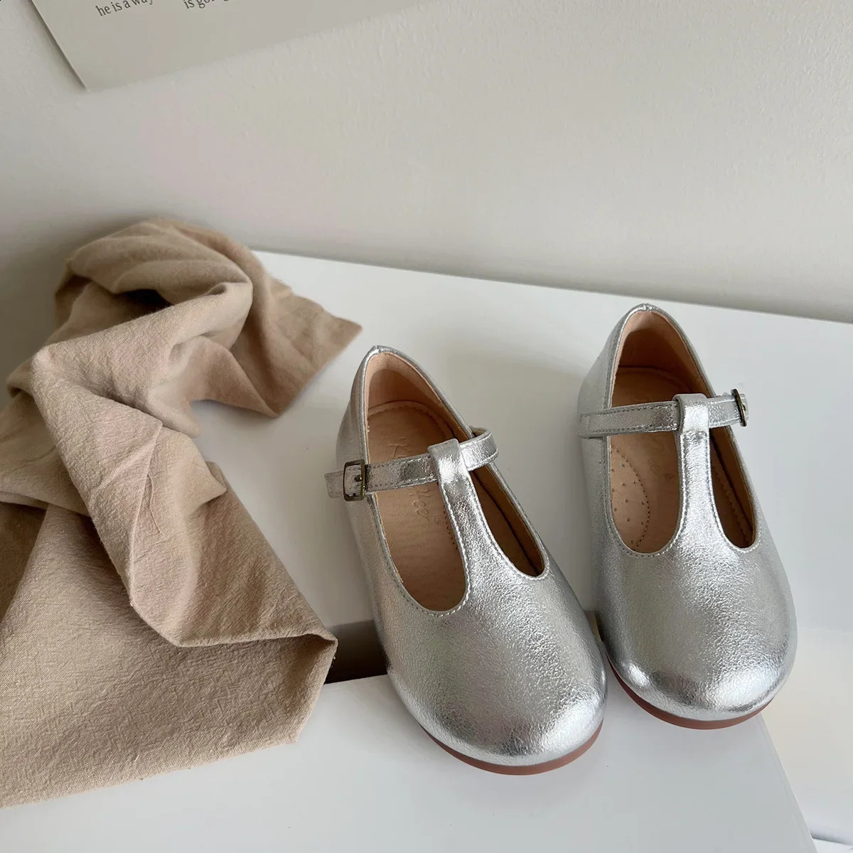 Girls Shoes Autumn Kids Fashion Mary Jane Dress Dance Princess Flats Classic Toddler Children School Shoes Soft Sole 240913