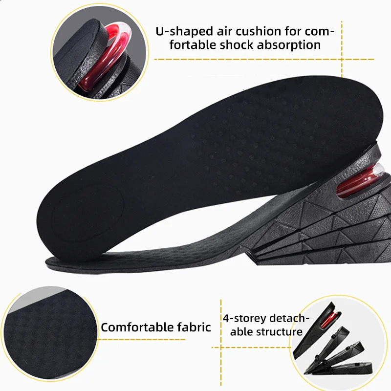 Height increase pad invisible height template air cushion shoe insert adjustable height 3-7.5cm variable height pad 240925