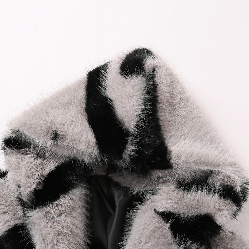 Oversized Hooded Fox Overcoat Women Baggy Faux Fur Jacket Thick Coat Warm Outwear For Girls Y2k Cool Street Winter
