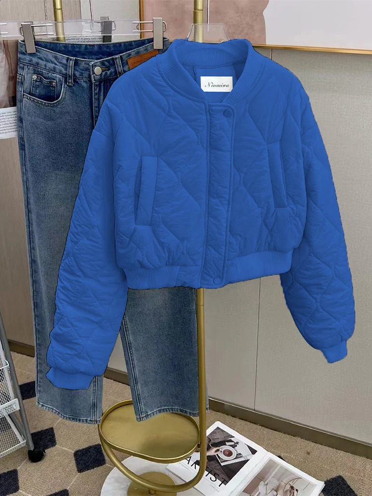 Womens White Parka Jacket Thicken Warm Cotton Jacket Harajuku Vintage Long Sleeve Padded Jackets Outerwear 2000s Clothes Winter 240914