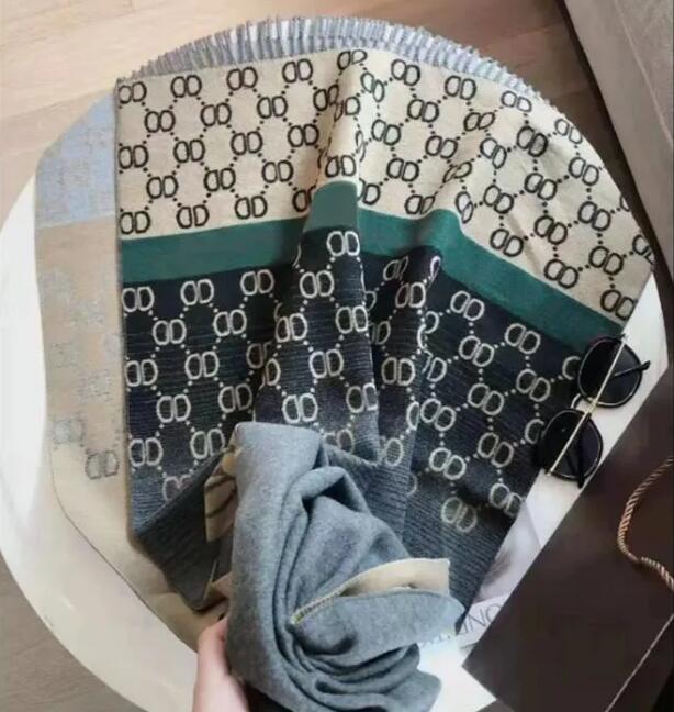 Fashion Designer Scarf Autumn and Winter 100% Cashmere Scarf Women's Long Shawl Soft and Comfortable Luxury Gift Double Sided Tassel Scarf With gift box a2569