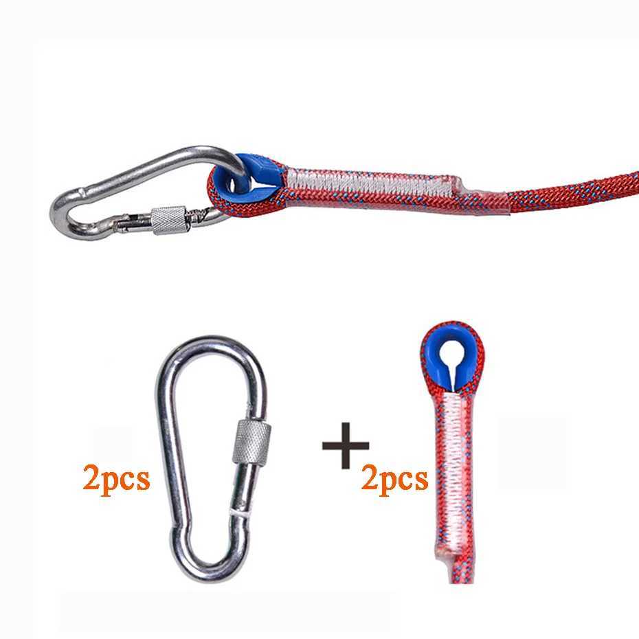 OD. 10mm climbing rope tree wall climbing equipment outdoor fire escape safety rope buckle length 20m 30m CL240926