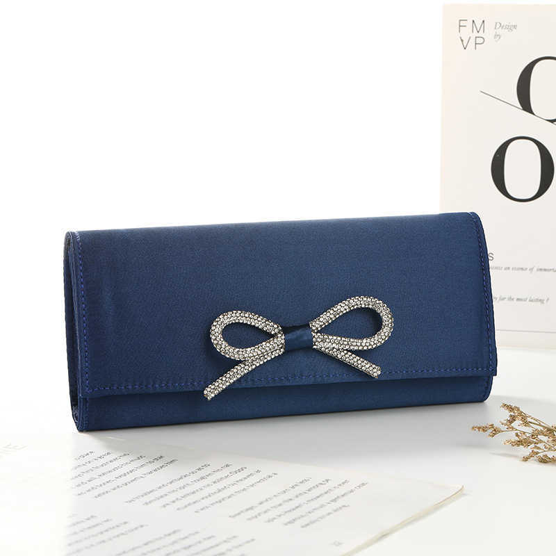 Clutch Bag Fashion Bow Temperament Dinner Bag Portable Solid Color Hand Designer Bag Mobile Phone Bag Cosmetics Storage Banquet Bag 240920