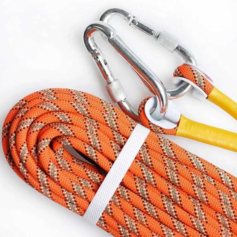 10m-50m outdoor climbing rope 8mm 13 core fire escape safety inflatable tactical training camping accessories CL240926