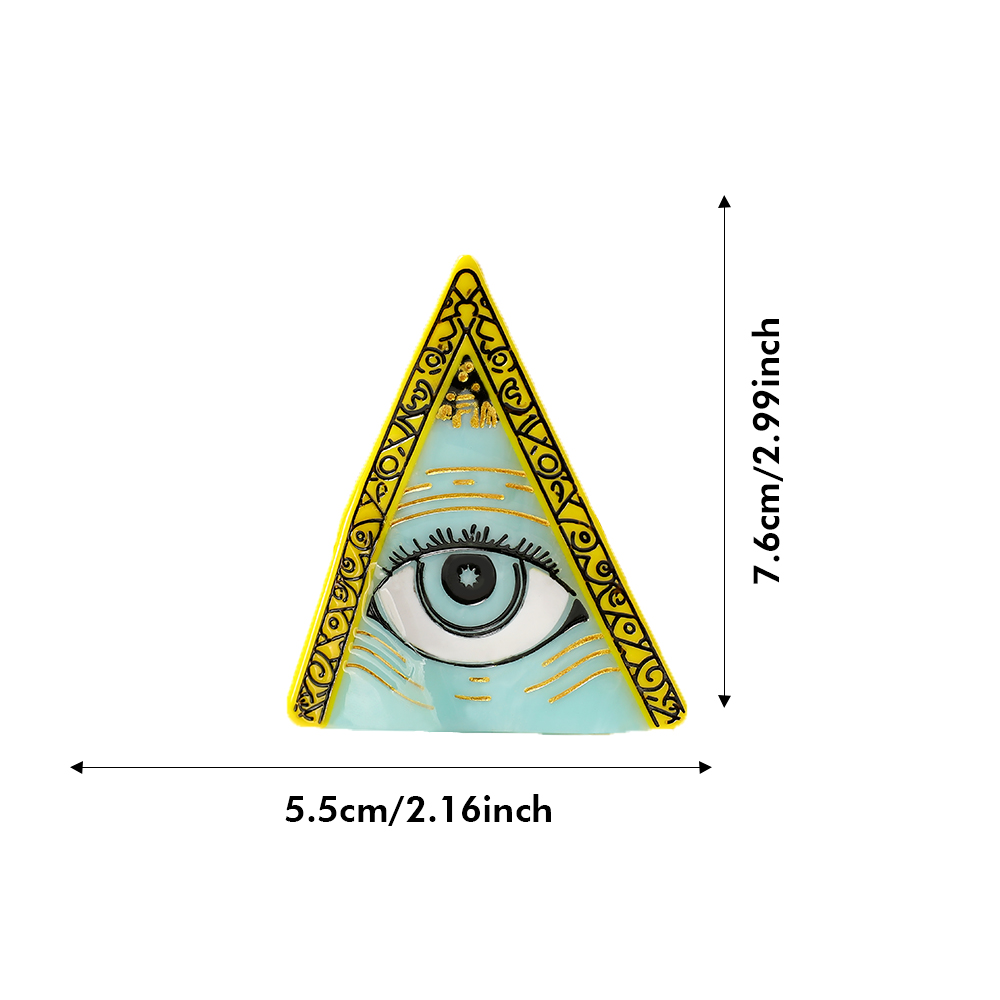 New fun demon eyes back of the head hair clips large grab clip tassel acetate shark clip headdress handmade splicing