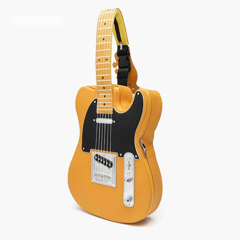 OROCE UK Teletype Lightweight Guitar Backpack Trendy Waterproof Single Shoulder Crossbody Bag Personalized Motorcycle Rock Style 240915