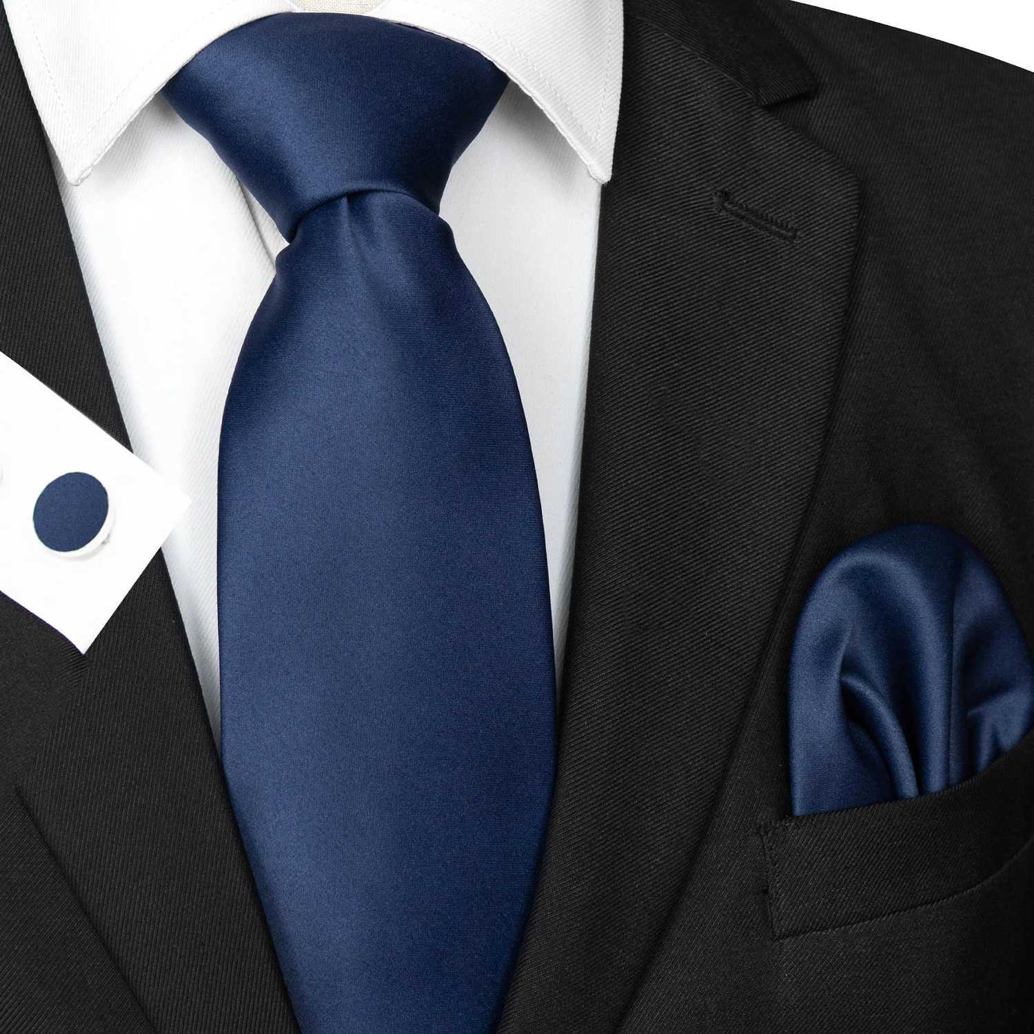 30 Style Solid polter Ties for Men Pocket Square Cufflinks Gift Wedding Party Accessories 8cm Necktie Set sin X2504071