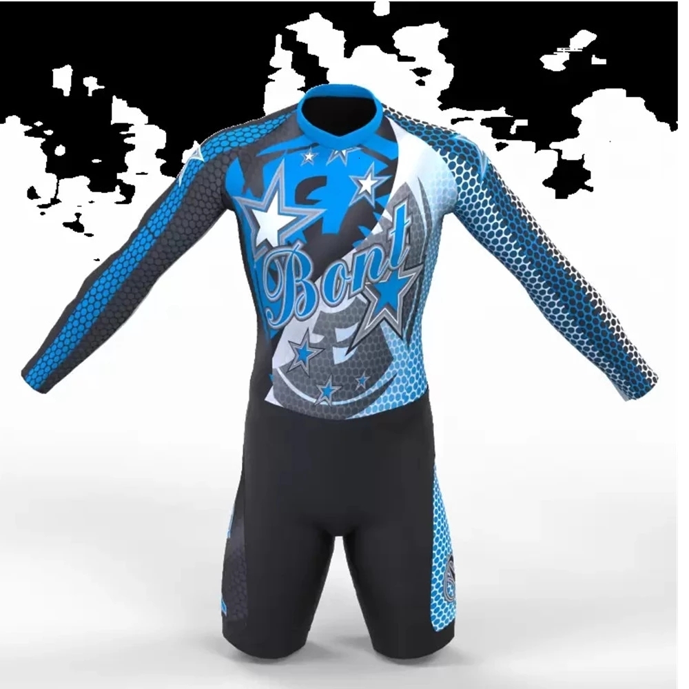 Powerslide Team Triathlon Skate Skinsuit Skaters Suit Ine Roller Racing Speed Skats Clothing Skating Cozy Jumpsuit