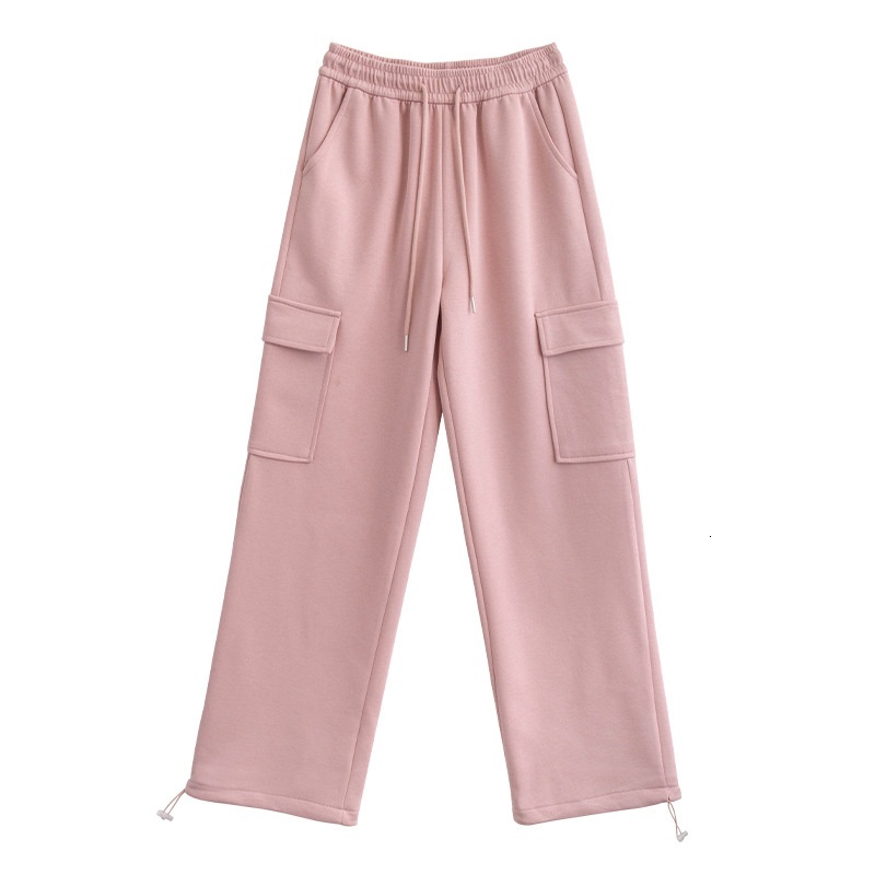 Carrot Uncle Grey Work Women's Autumn/Winter 2024 New Casual Sports Loose and Velvet Wide Leg Pants Women