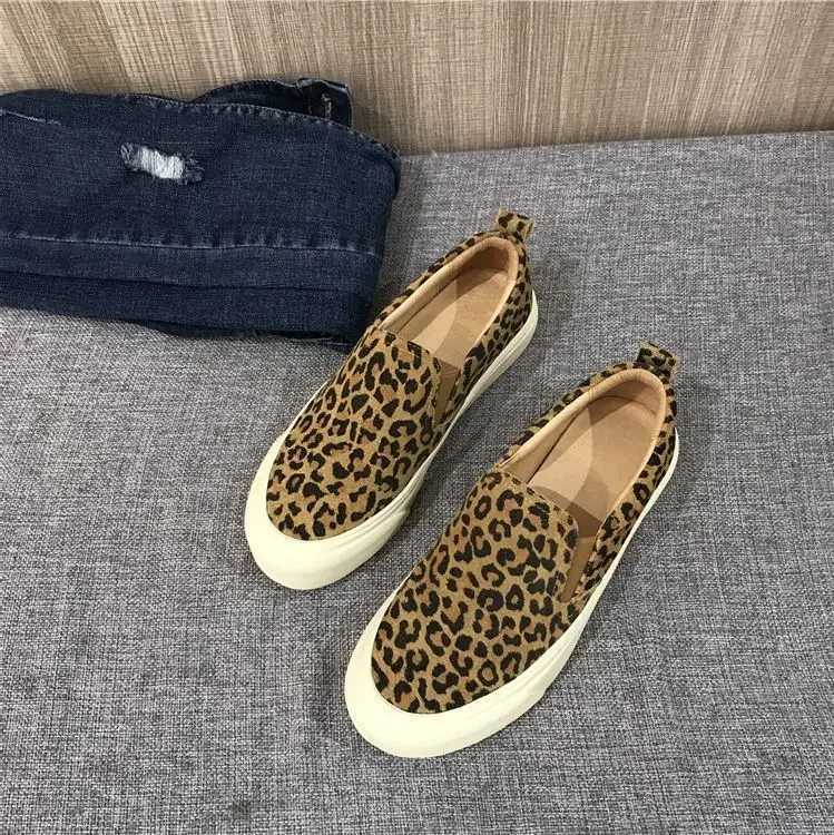 Sneakers Women Designer Leopard Sneaker for Slip on Casual Comfy Flat Shoes Woman Loafers atos De Mujer M240