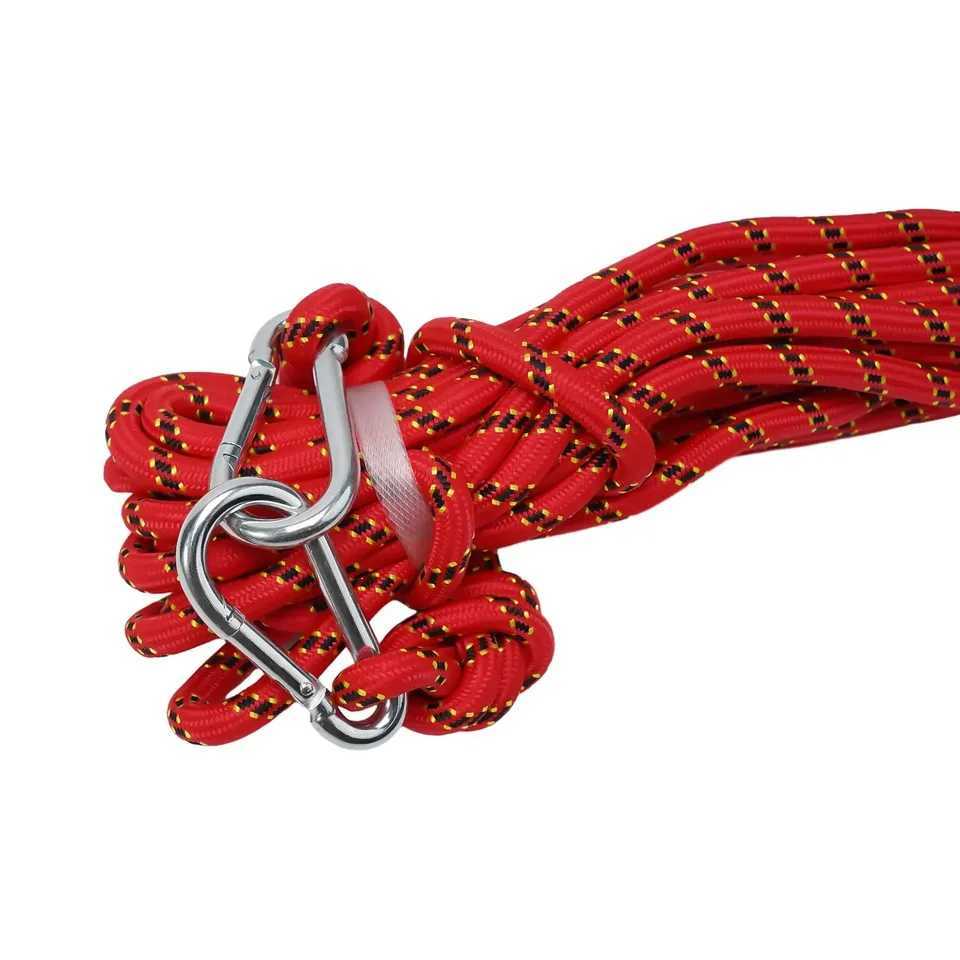 Safe climbing rope 10M 10mm polyester equipment red/blue static thick knitted tree wall high performance CL240926