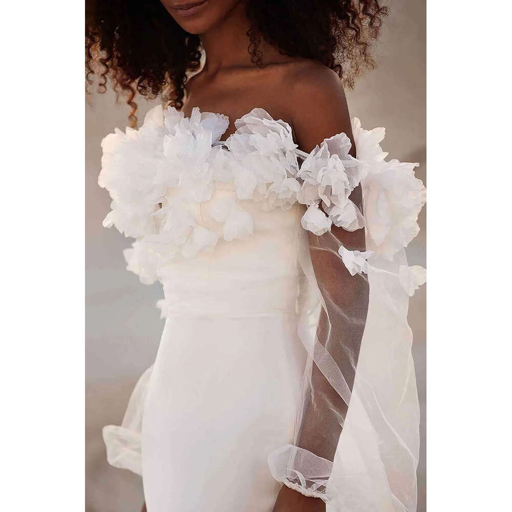Gorgeous Wedding Dresses Mermaid Strapless Appliques Backless or-Length Princess Bride Dress Vestido de novia Custom Made