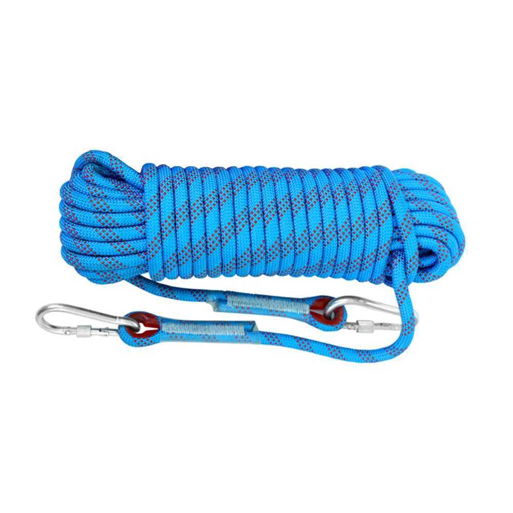 10mm climbing rope 10M/20M/30M outdoor static climbing rope used for firefighting and rescue safety escape tree climbing CL240926