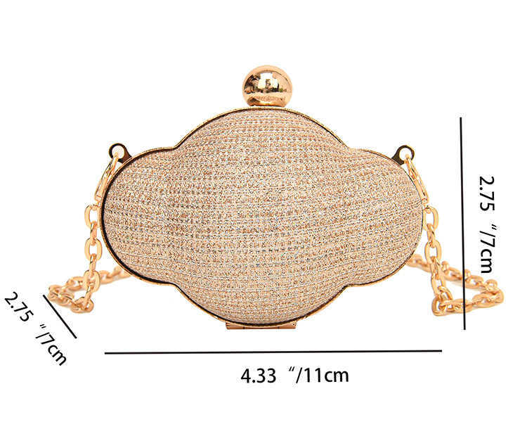 Clutch Bag Chain Designer bag for Women with Niche Fashion Trend Hook Shell Shaped Single Shoulder Crossbody Bag for Womens Banquet Bag 240920